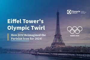 Eiffel Tower's Olympic Twirl