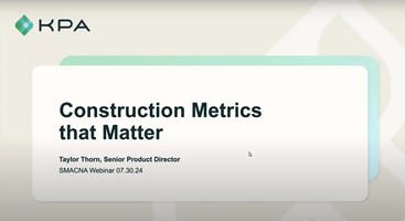 Watch ‘Construction Metrics That Matter’