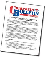 Contracts Bulletin: Payment and Retainage