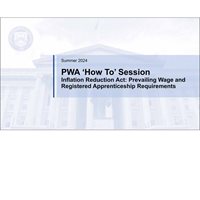 Review the Prevailing Wage and Registered Apprenticeship Presentation